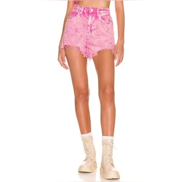 BlankNYC, The Reeve, High Rise Short, In Flamingo, Size 27 - Picture 10 of 12